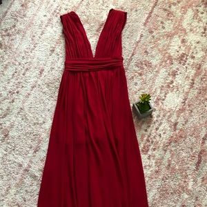 RED LONG GOWN